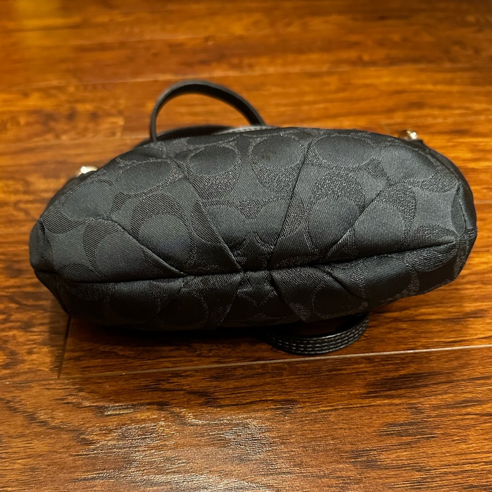 Coach Gunmetal Grey Signature Shoulder Bag, EUC - Picture 11 of 11